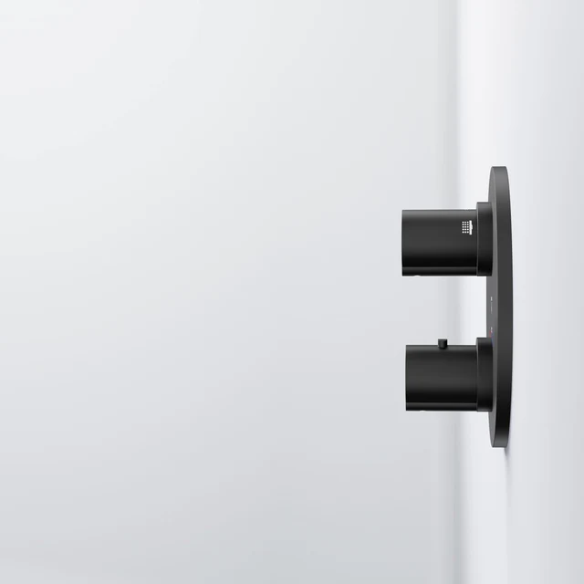 Series 100 Finish set for concealed thermostatic mixer with 2 way diverter 14