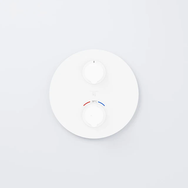 Series 100 Finish set for concealed thermostatic mixer with 2 way diverter 18