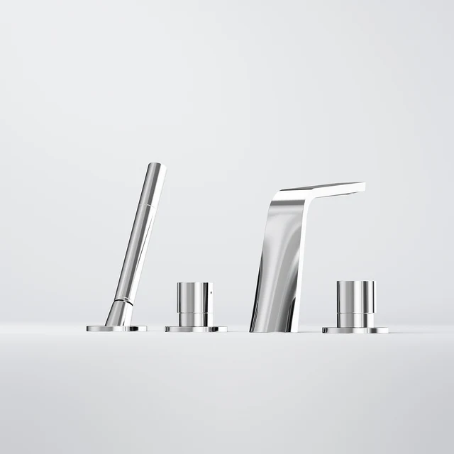 Series 260 4-hole deck mounted bath mixer 8