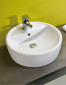 Urban 45wash basin with tap hole 3