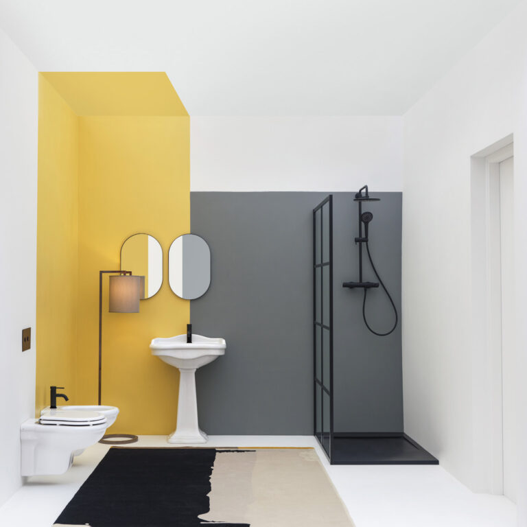 Wall-hungon pedestal basin 64x48 cm 3