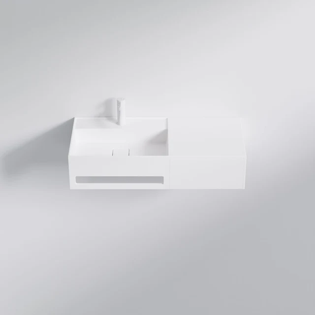 Wall mounted washbasin rectangular made of Solid Surface 2